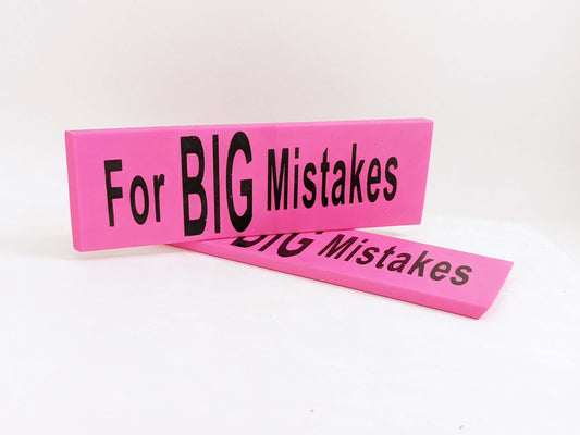 1pc "For Big Mistakes" Eraser