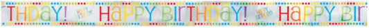 12ft Rainbow Birthday Banner