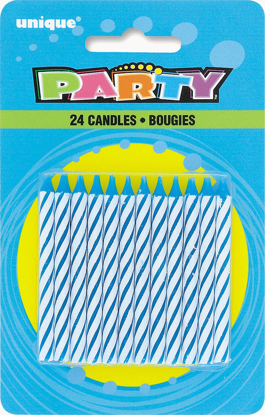 24pcs Birthday Candles (Blue)