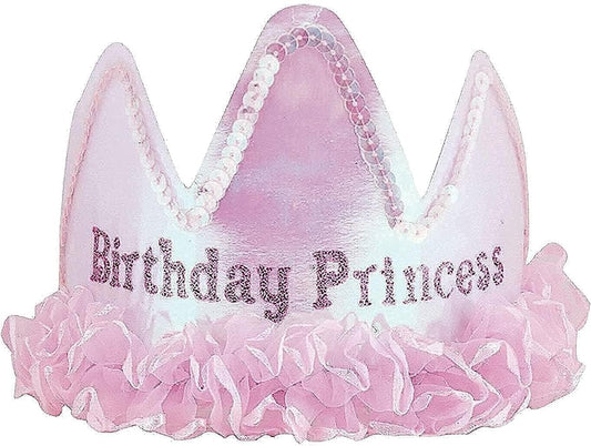 Birthday Princess Crown with Ribbon