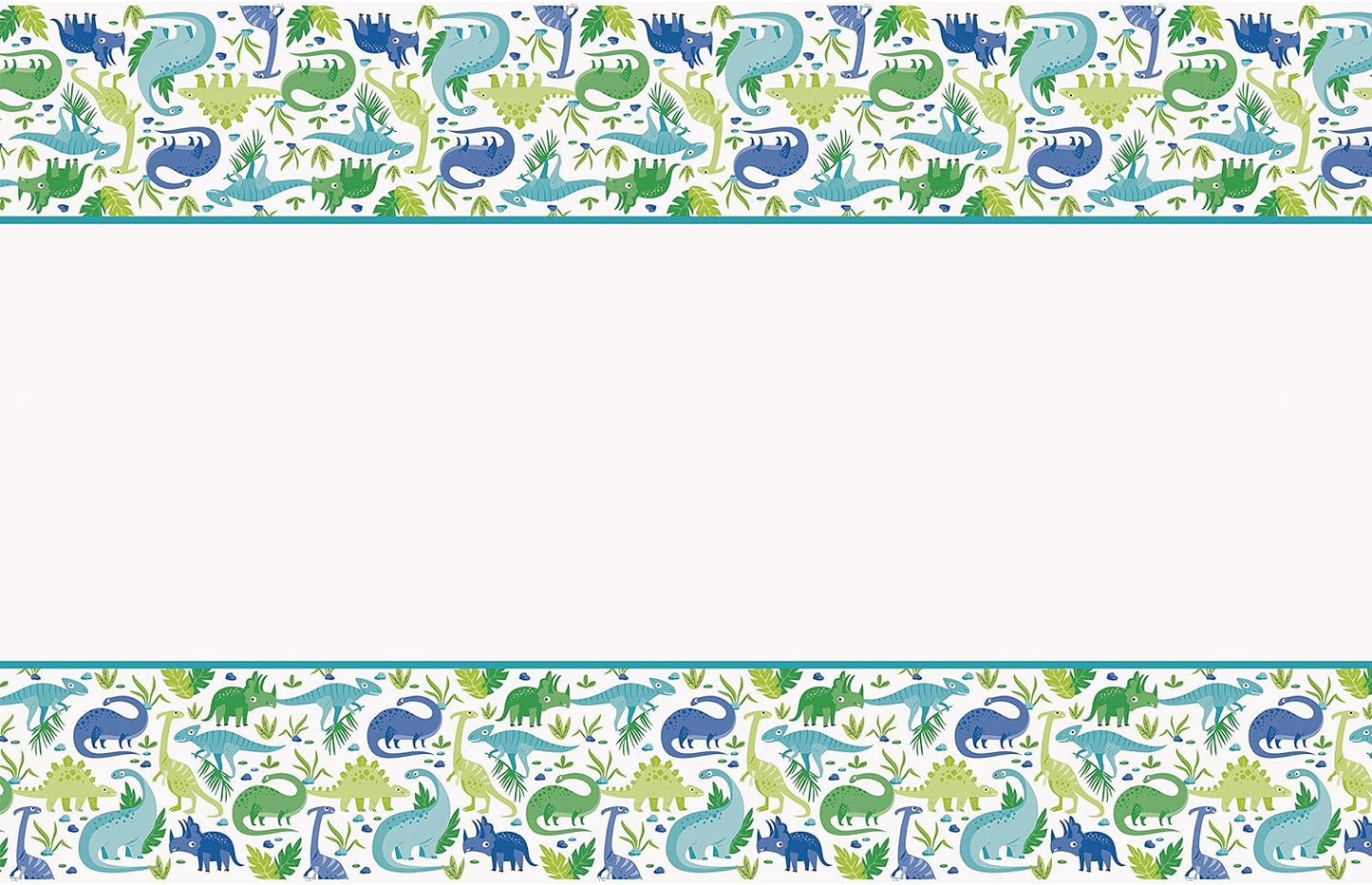 1pc Blue & Green Dinosaurs Tablecover
