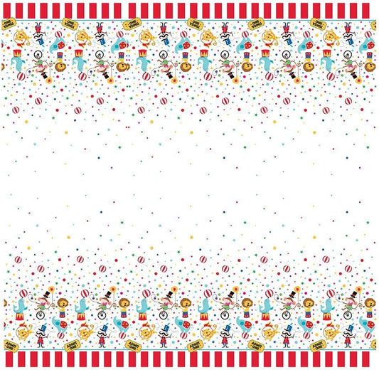 Circus Carnival Birthday Tablecover