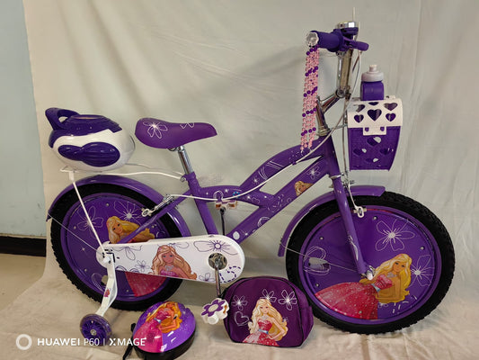 Purple & Black Bicycles with Wheel Design