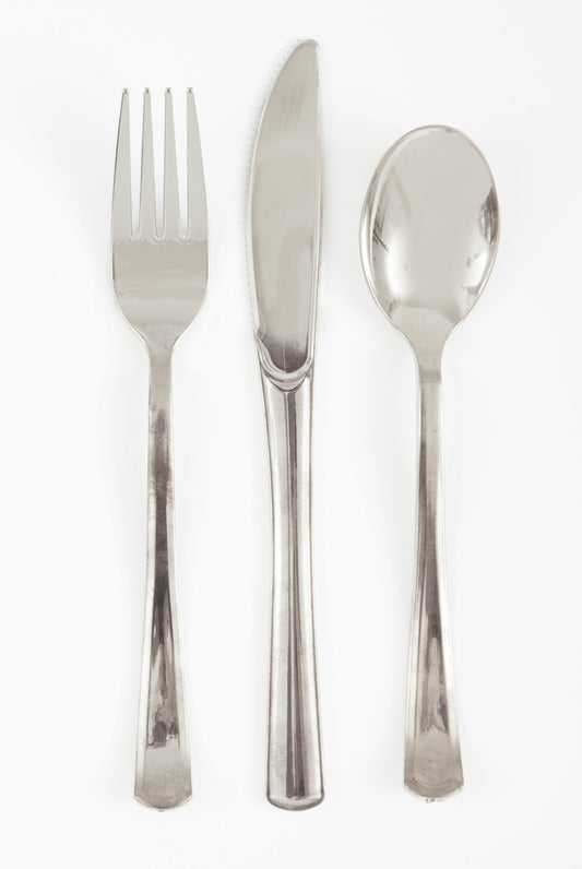 18pcs Assorted Cutlery (Silver)