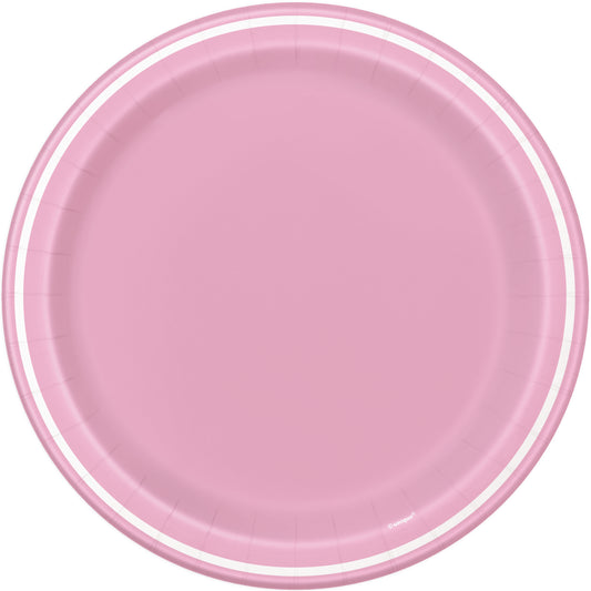 8pcs Lovely Pink Striped 9" Plates