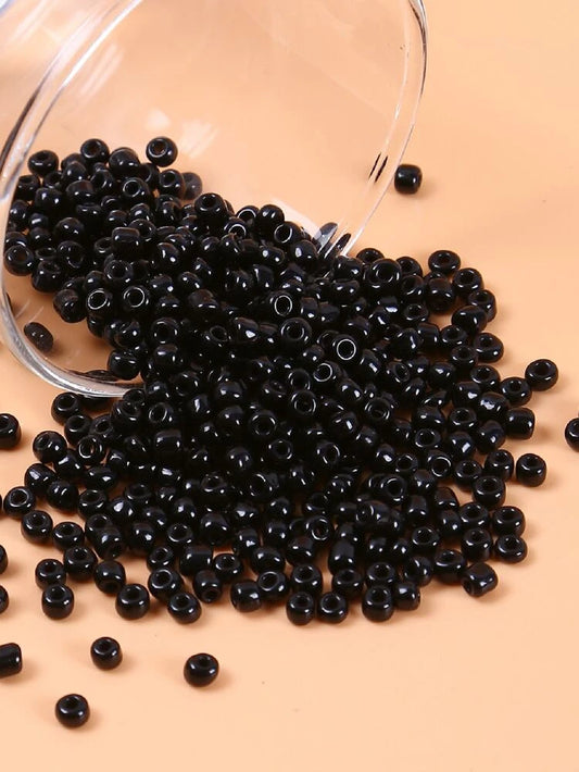150pcs 4mm Black Beads