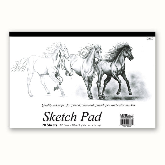 20 Sheets Sketch Pad 12"x18"