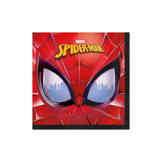 16pcs Spiderman Luncheon Napkins