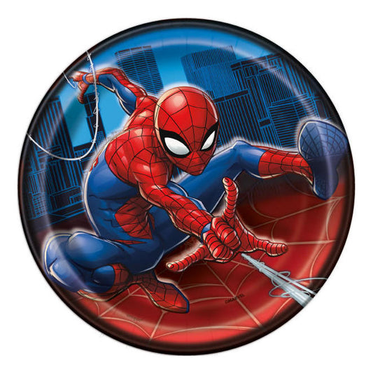 8pcs Spiderman 7" Plates
