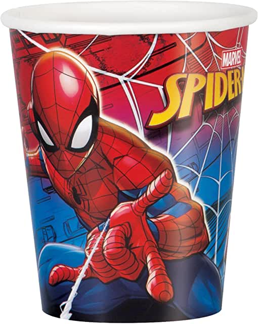 8pcs Spiderman 9oz Cups
