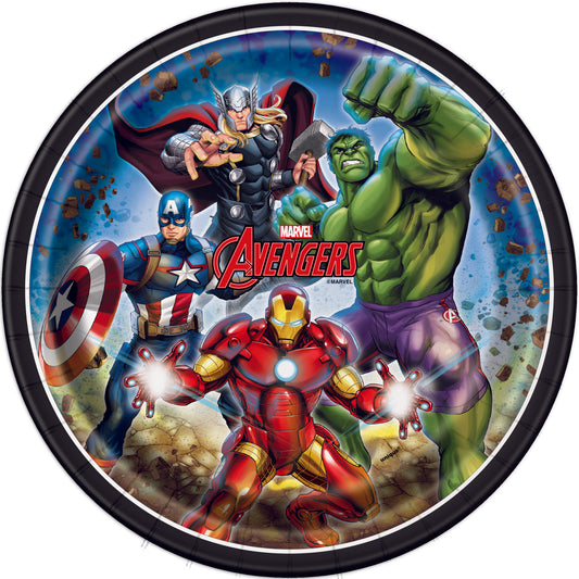 8pcs Avengers 9" Plates