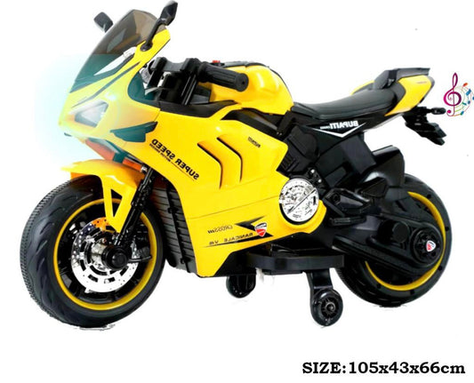 Electric Yellow & Black Motorcycle