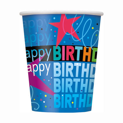 8pcs Cosmic Birthday Cups