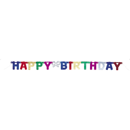 Deluxe Happy Birthday Jointed Banner