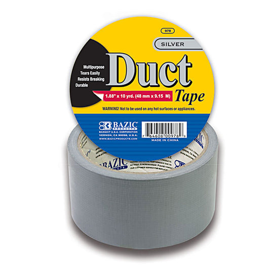 Silver Duct Tape 1.88"x 10yards