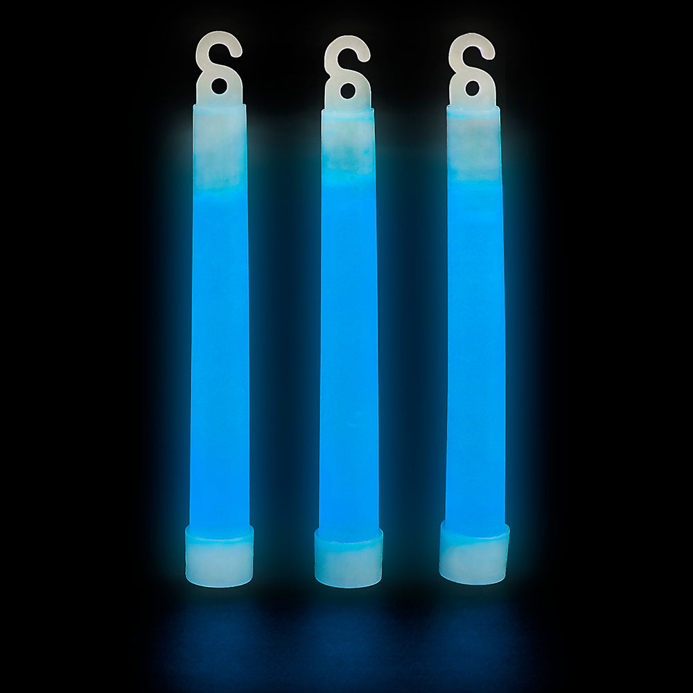 12pcs 6" Blue Glow Sticks