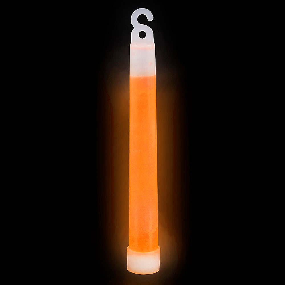 12pcs 6" Orange Glow Sticks