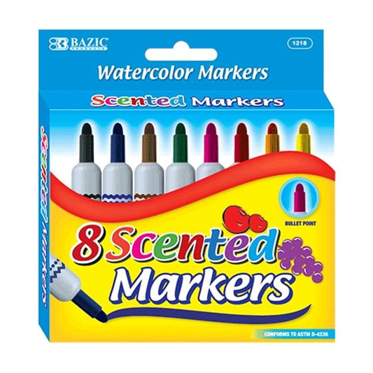 8pcs Watercolor Scented Markers