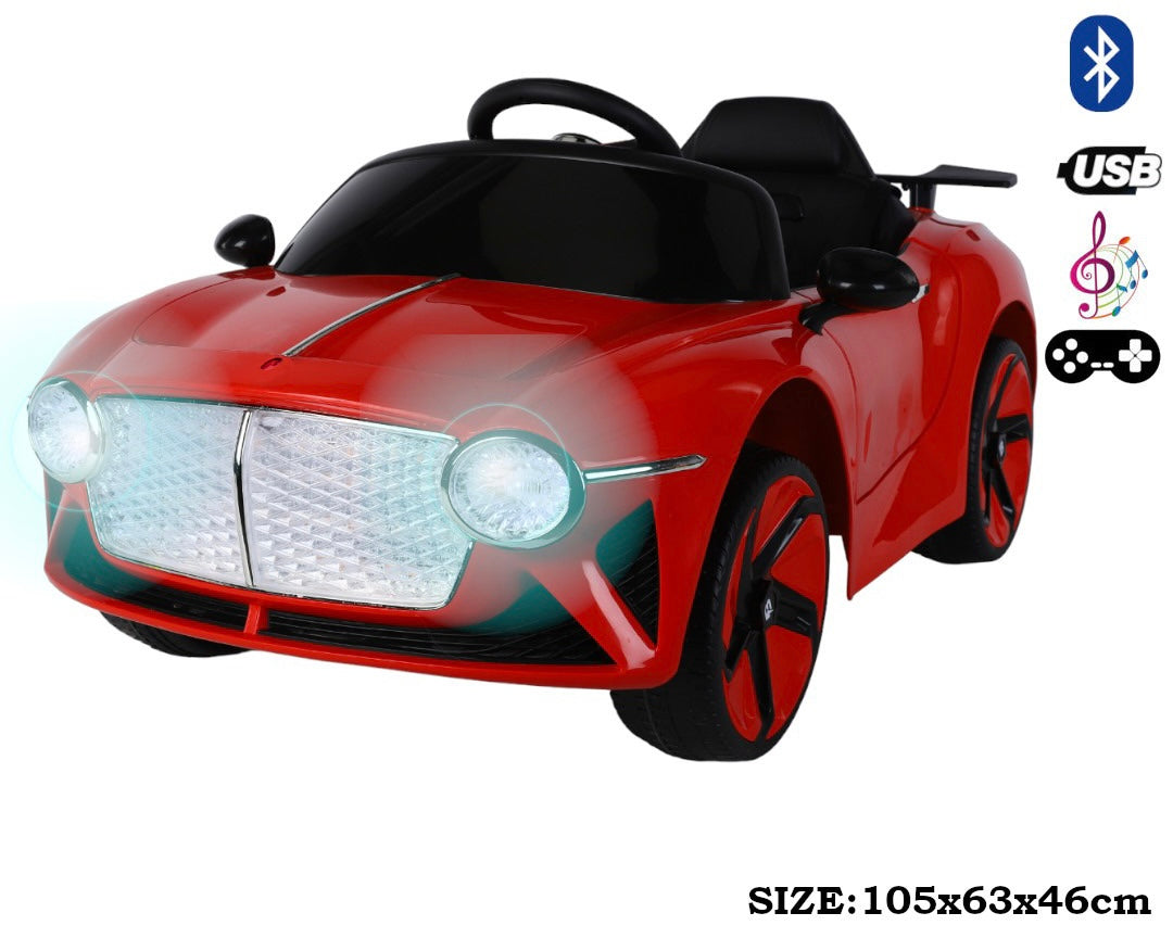 Electric Red & Black Car
