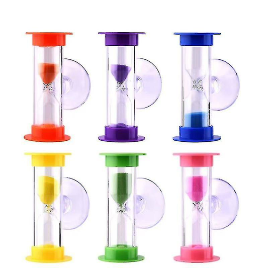 4pcs Mini Hour Glass with Suction Cups