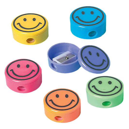 12pcs Smiley Face Sharpeners