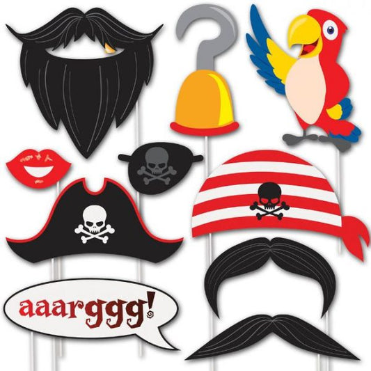 10pcs "Pirate" Photo Booth Props
