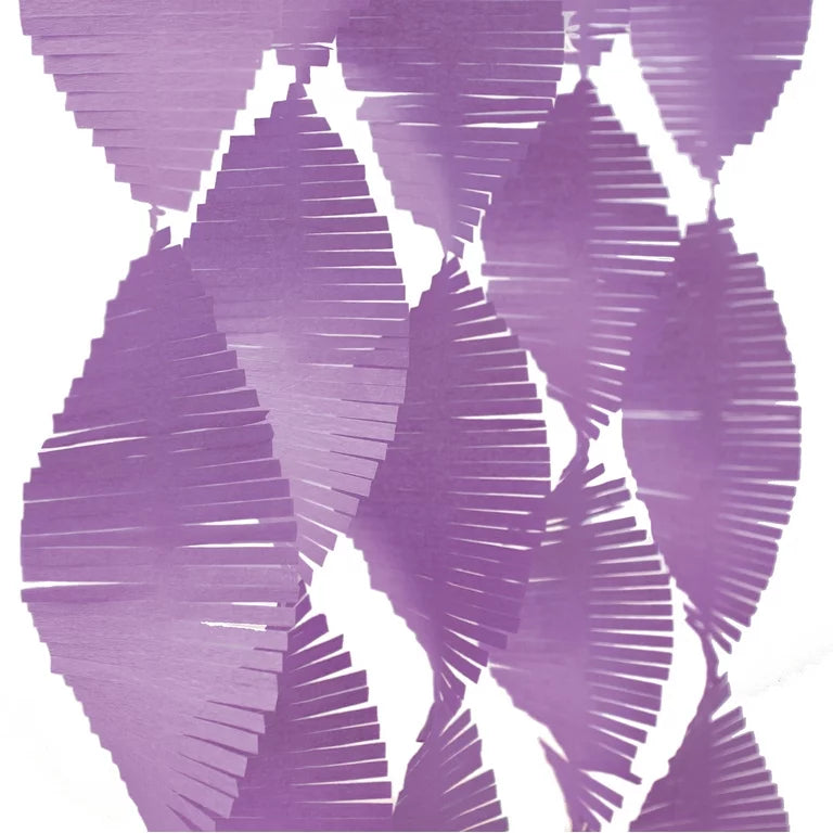 9ft Pretty Purple Fringe Garland (Paper)