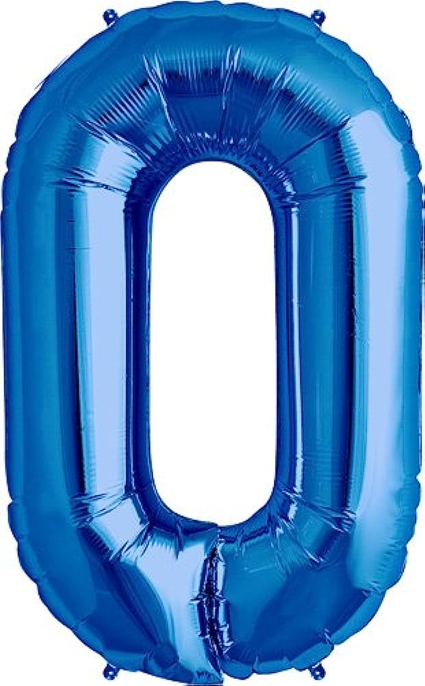 34" #0 Blue Balloon (Helium)