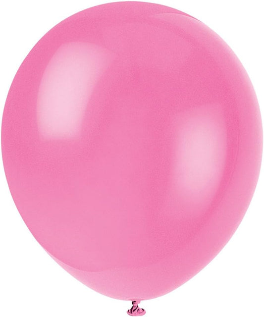 10pcs 12" Bubblegum Pink Helium Balloons