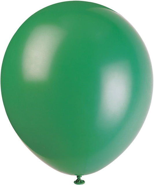 10pcs 12" Deep Forest Green Helium Balloons