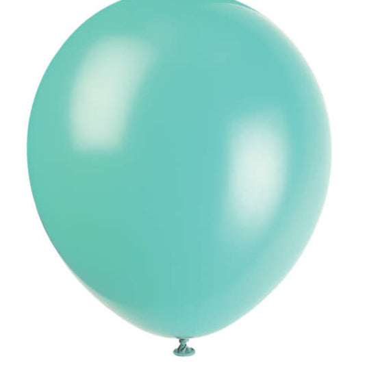 10pcs 12" Seafoam Aqua Helium Balloons