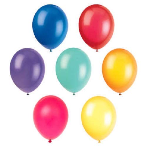 10pcs 12" Assorted Color Helium Balloons