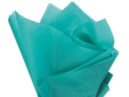 10pcs Teal Tissue Paper