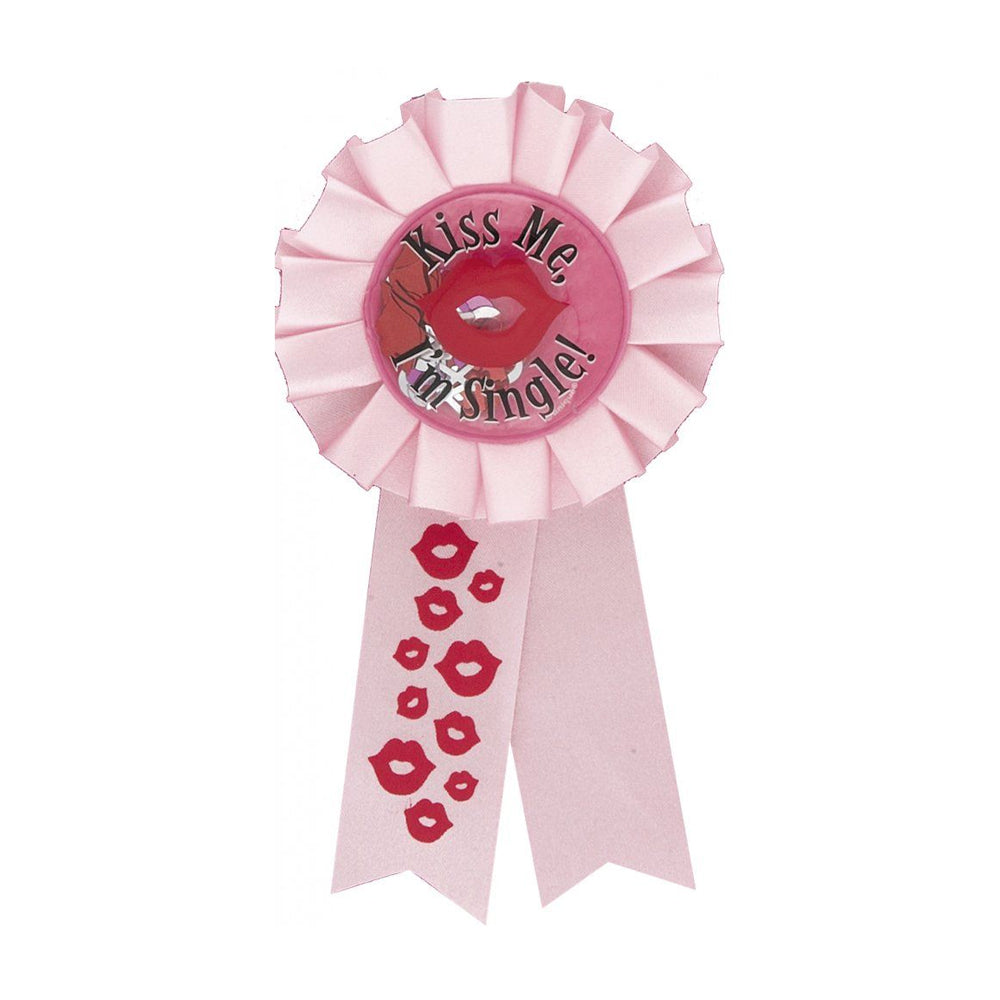 Bride to Be "Kiss Me I'm Single" Badge