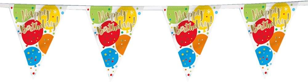 12ft Triangle Happy Birthday Banner