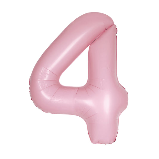 34" #4 Matte Pink Balloon (Helium)