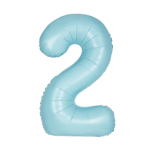 34" #2 Matte Blue Balloon (Helium)