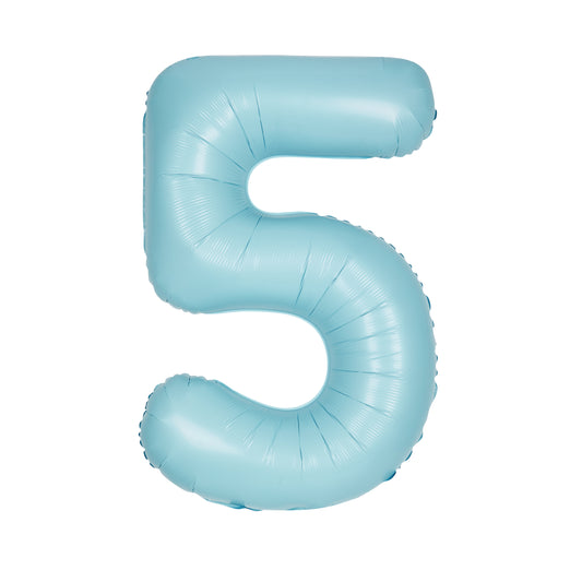 34" #5 Matte Blue Balloon (Helium)