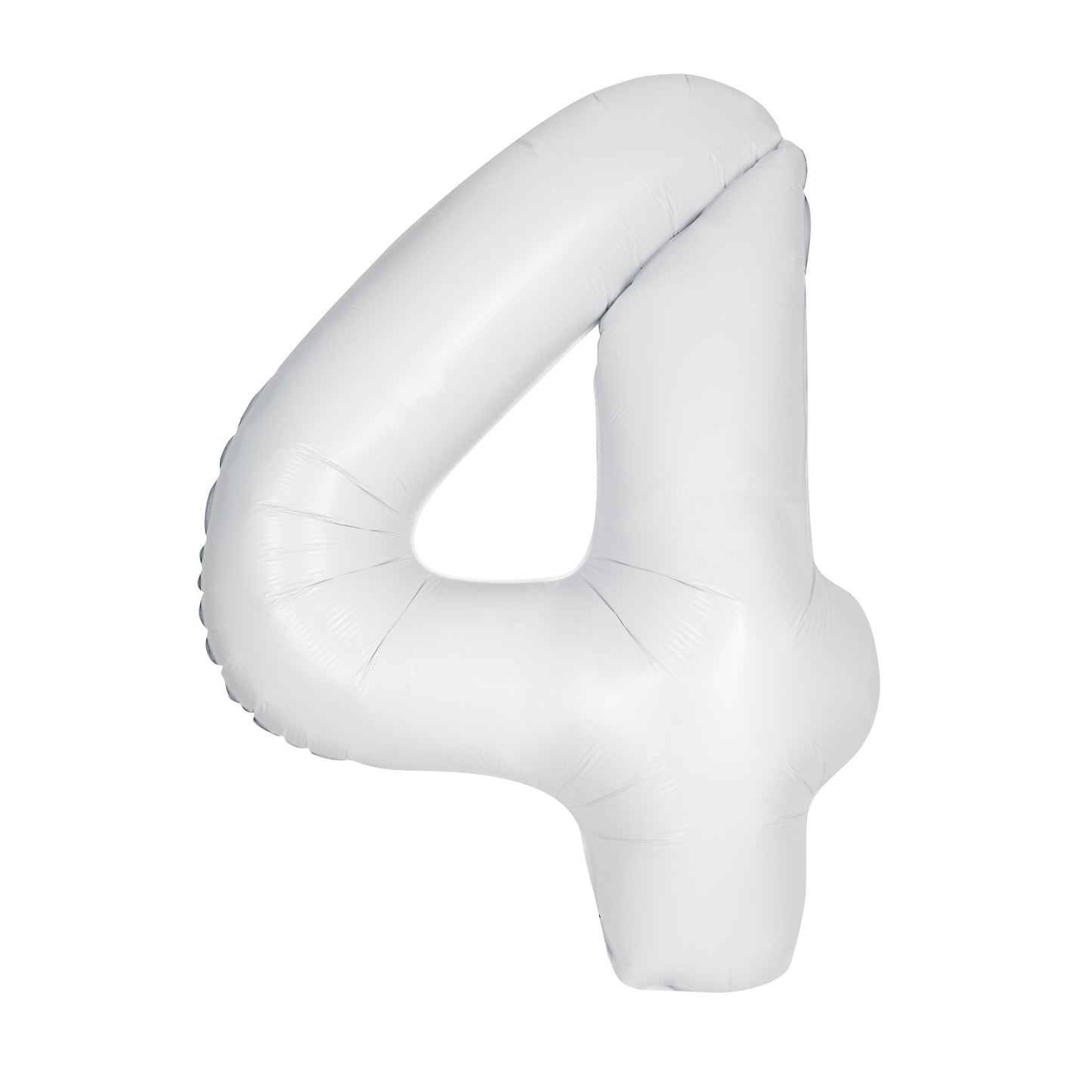 34" #4 Matte White Balloon (Helium)