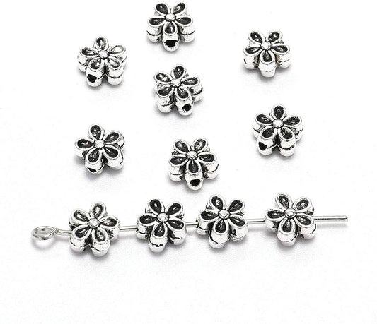 16pcs Flower Spacer Beads