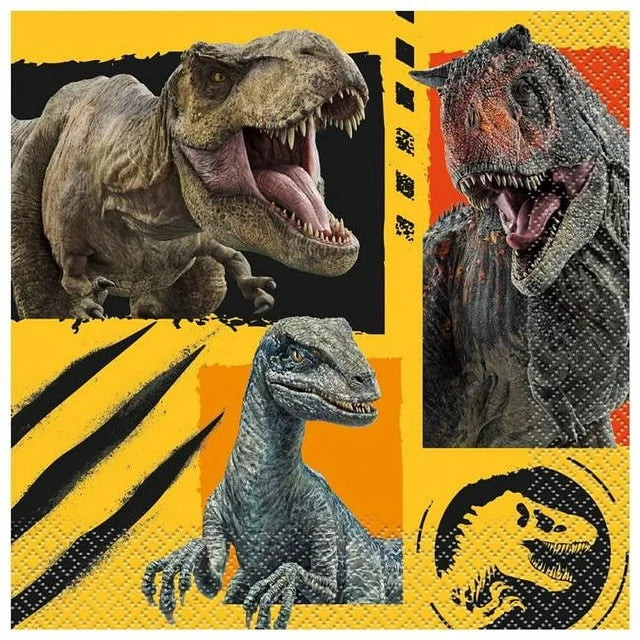 16pcs Jurassic World Luncheon Napkins