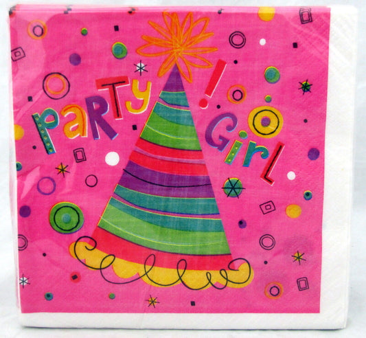 16pcs Party Girl Luncheon Napkins