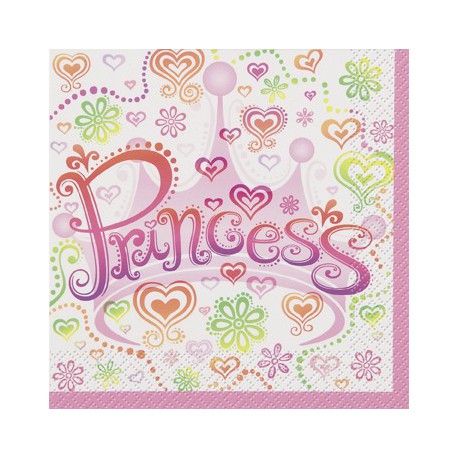 16pcs Princess Diva Luncheon Napkins