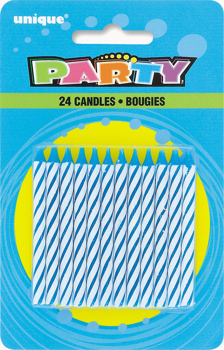 24pcs Birthday Candles (Blue)