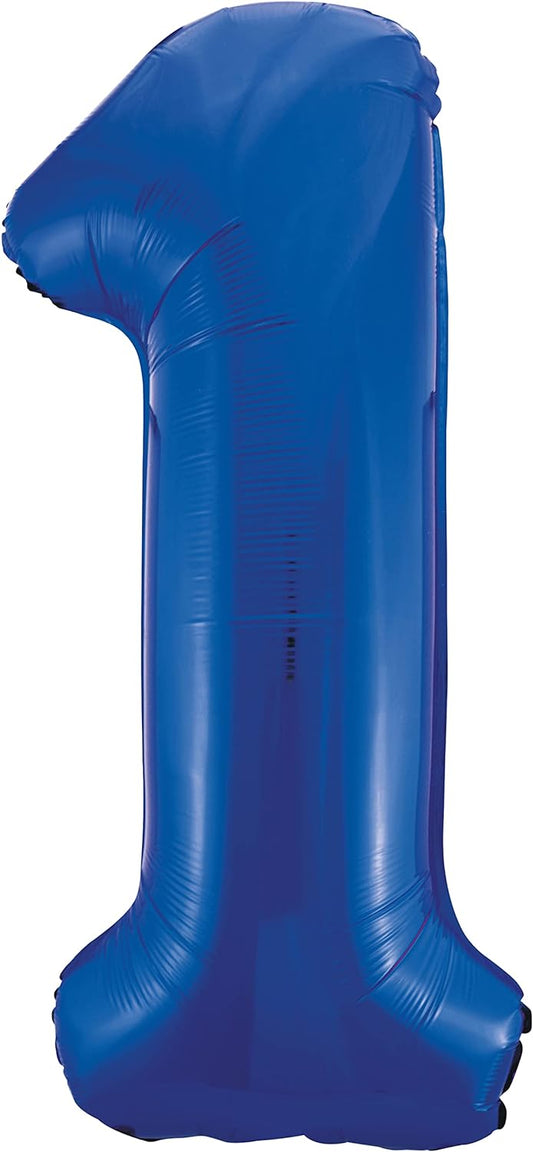 34" #1 Royal Blue Balloon (Helium)