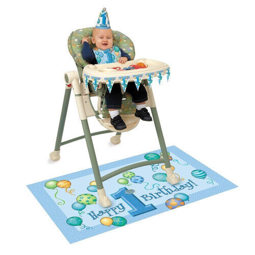 1st Birthday Boy High Chair Kit