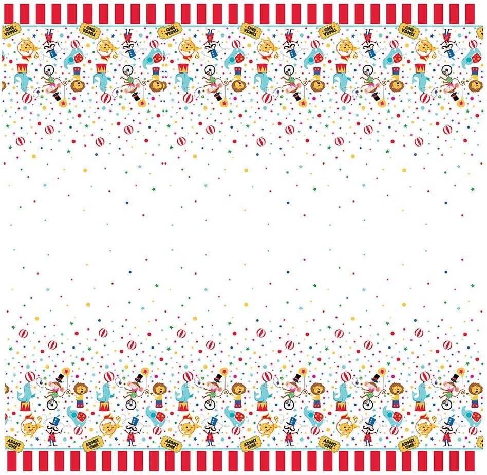 Circus Carnival Birthday Tablecover