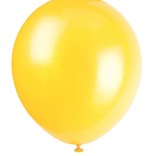 20pcs 9" Sunburst Yellow Helium Balloons