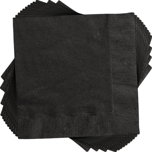 20pcs Beverage Napkins (Black)