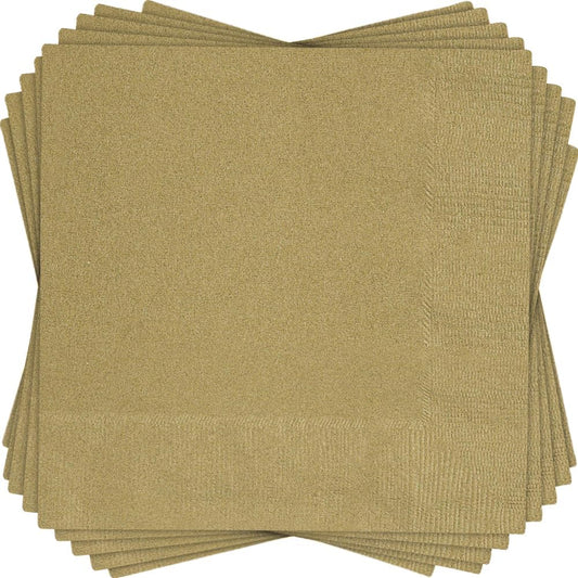 20pcs Beverage Napkins (Gold)